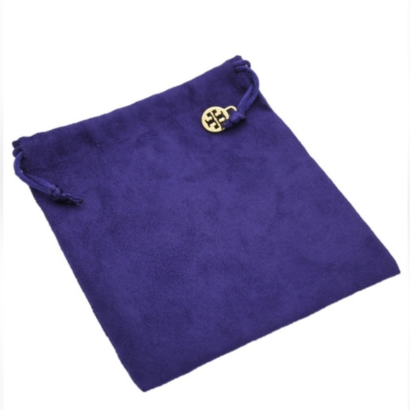 NEW | TORY BURCH Kira Chevron Quilted Metallic Pavé Card Case + Velvet Pouch - Picture 5 of 6